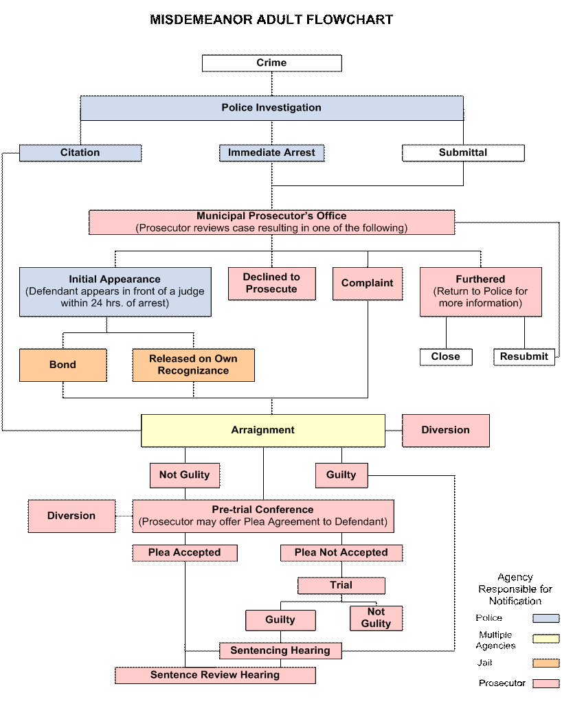 Flow Chart of Misdemeanor court process