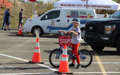 girl riding a bicycle