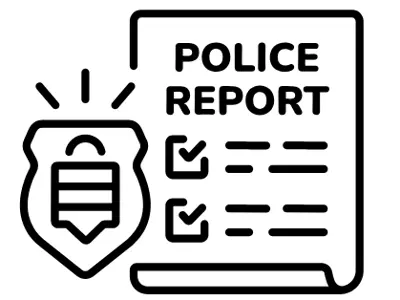 graphic image of a police report
